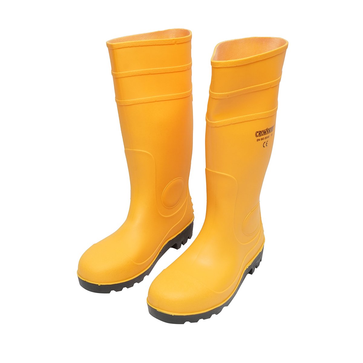 Cizme de lucru din cauciuc, galben, marimea 42 Crownman